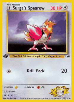 Lt. Surge's Spearow 52, Gym Heroes