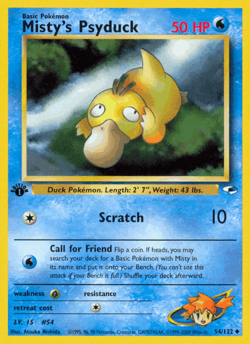 Misty's Psyduck 54, Gym Heroes