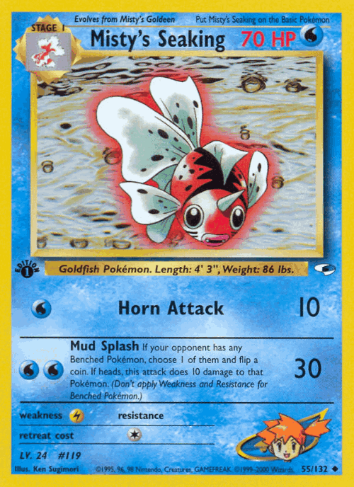Misty's Seaking 55, Gym Heroes