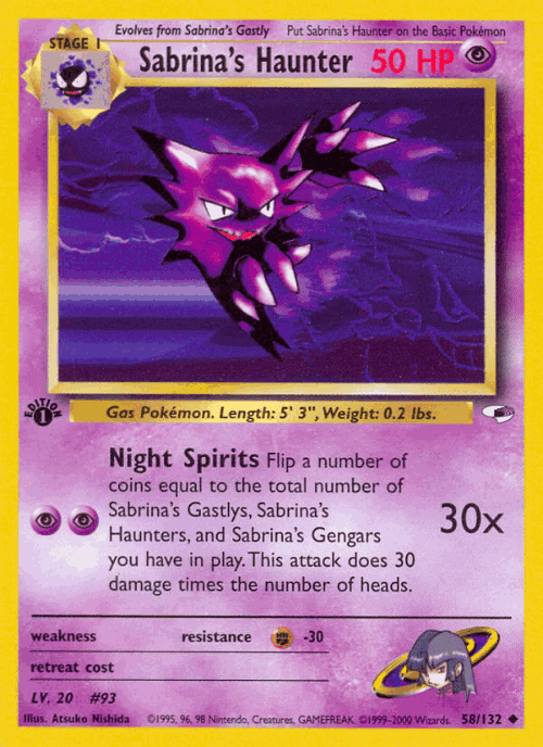Sabrina's Haunter 58, Gym Heroes
