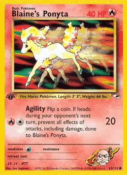 Blaine's Ponyta 63, Gym Heroes