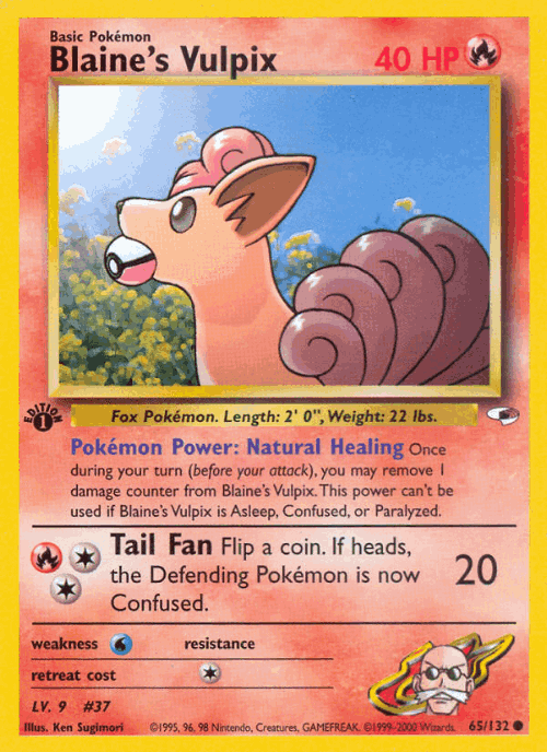 Blaine's Vulpix 65, Gym Heroes