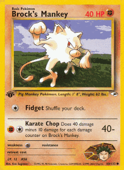 Brock's Mankey 68, Gym Heroes