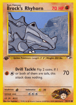 Brock's Rhyhorn 70, Gym Heroes