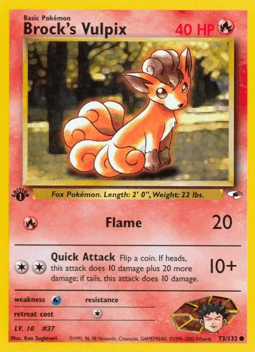 Brock's Vulpix 73, Gym Heroes