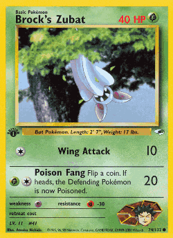 Brock's Zubat 74, Gym Heroes