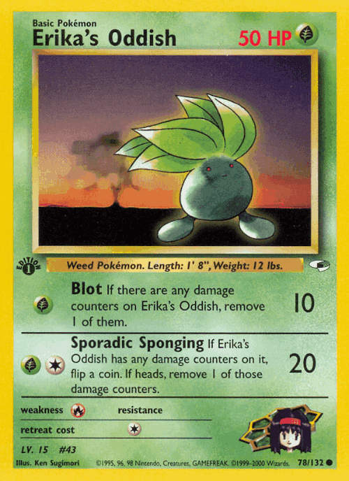 Erika's Oddish 78, Gym Heroes