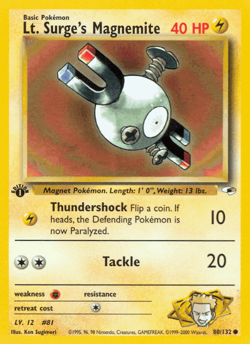 Lt. Surge's Magnemite 80, Gym Heroes