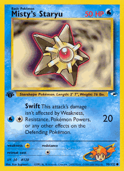 Misty's Staryu 90, Gym Heroes