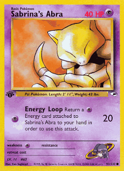 Sabrina's Abra 91, Gym Heroes