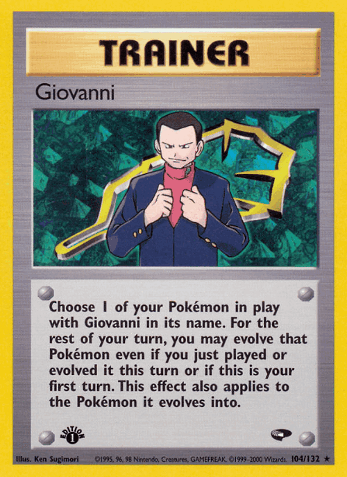 Giovanni 104, Gym Challenge