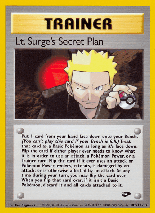 Lt. Surge's Secret Plan 107, Gym Challenge