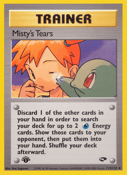 Misty's Tears #118 from Gym Challenge - Uncommon - Illustrated by Ken Sugimori