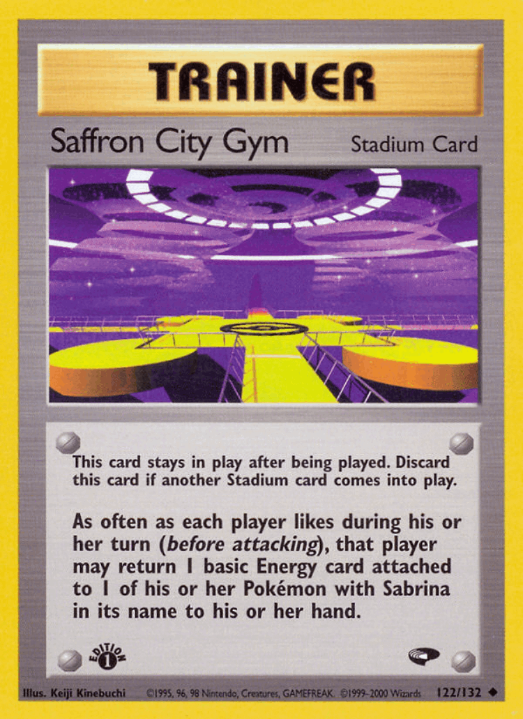 Saffron City Gym #122 from Gym Challenge - Uncommon - Illustrated by Keiji Kinebuchi