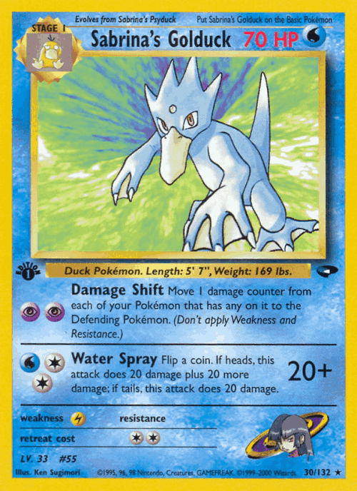 Sabrina's Golduck 30, Gym Challenge