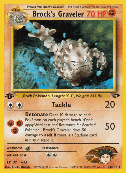 Brock's Graveler 34, Gym Challenge