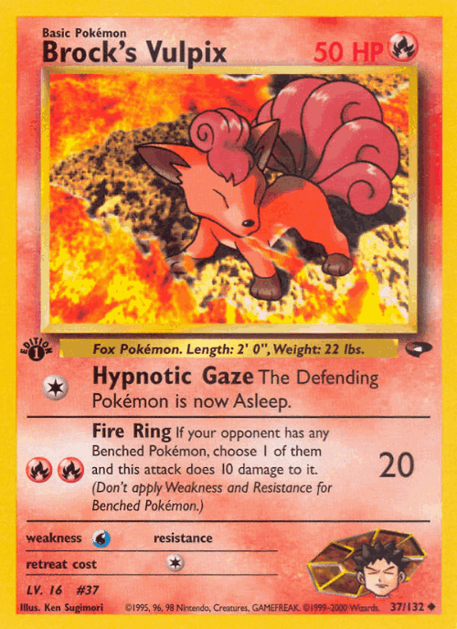 Brock's Vulpix 37, Gym Challenge