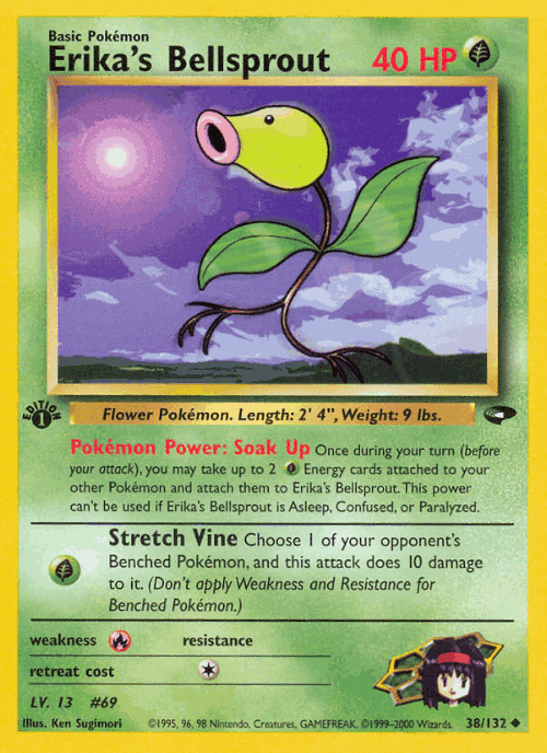 Erika's Bellsprout 38, Gym Challenge