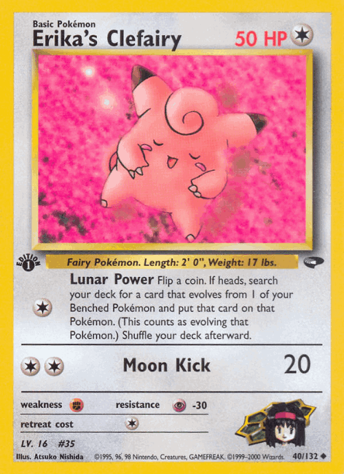 Erika's Clefairy 40, Gym Challenge