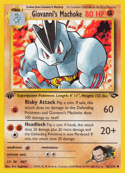 Giovanni's Machoke 42, Gym Challenge