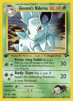 Giovanni's Nidorina 44, Gym Challenge
