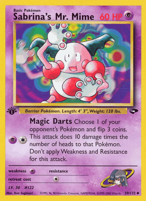 Sabrina's Mr. Mime 59, Gym Challenge