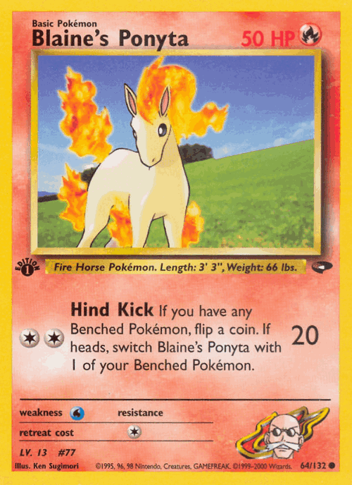 Blaine's Ponyta 64, Gym Challenge