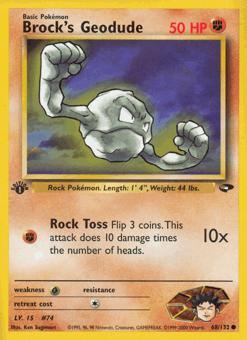 Brock's Geodude 68, Gym Challenge