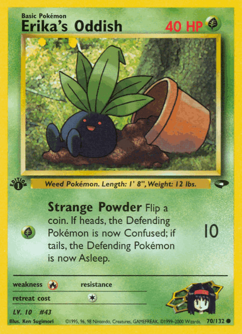 Erika's Oddish 70, Gym Challenge