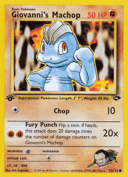 Giovanni's Machop 72, Gym Challenge