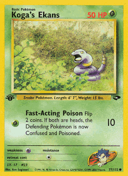 Koga's Ekans 77, Gym Challenge