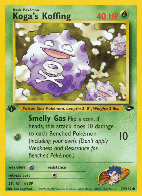 Koga's Koffing 79, Gym Challenge
