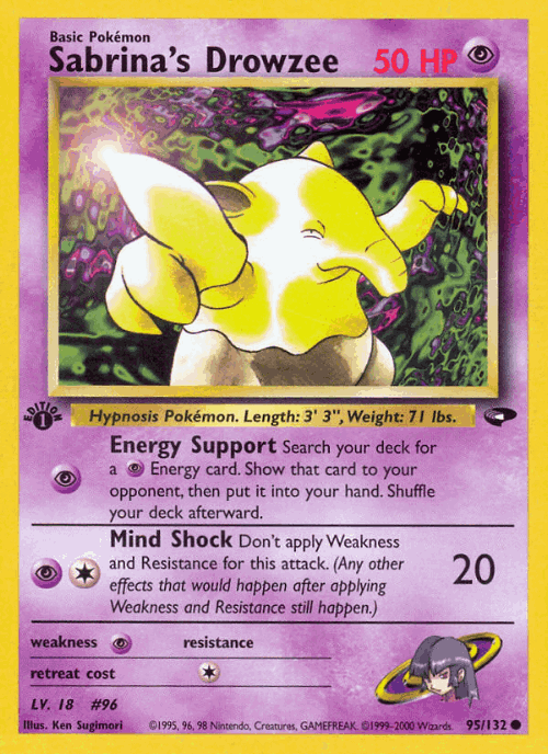 Sabrina's Drowzee 95, Gym Challenge