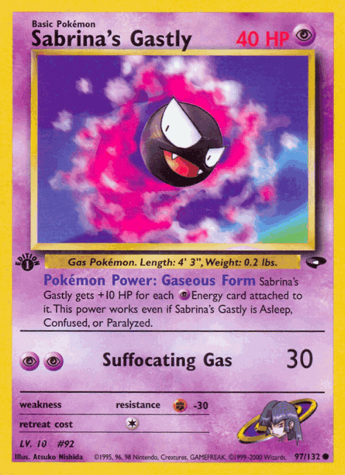 Sabrina's Gastly 97, Gym Challenge
