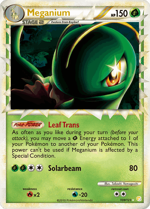 Meganium Pokémon TCG card art