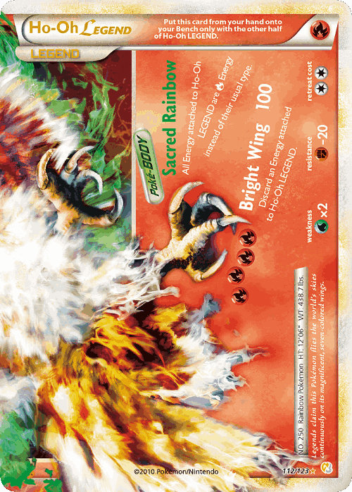 Ho-Oh LEGEND Pokémon TCG card art