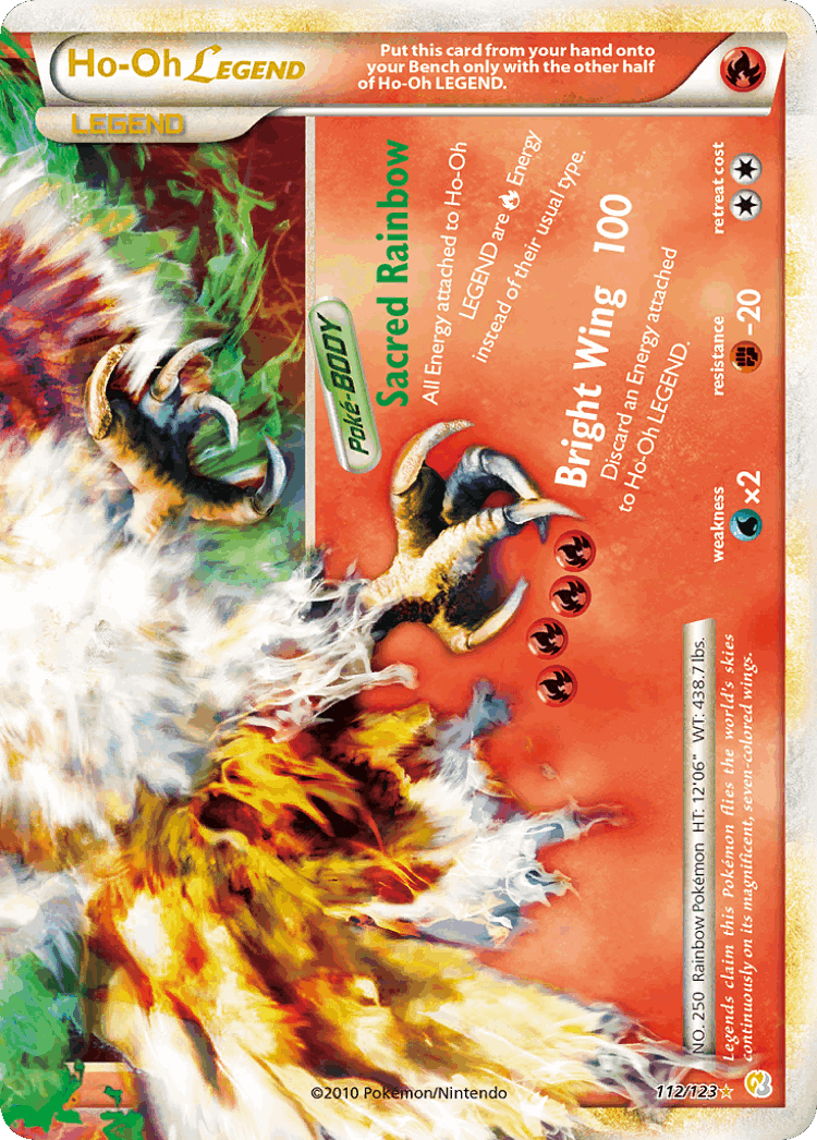 Ho-Oh LEGEND #112 from HeartGold & SoulSilver - LEGEND - Illustrated by Shinji Higuchi