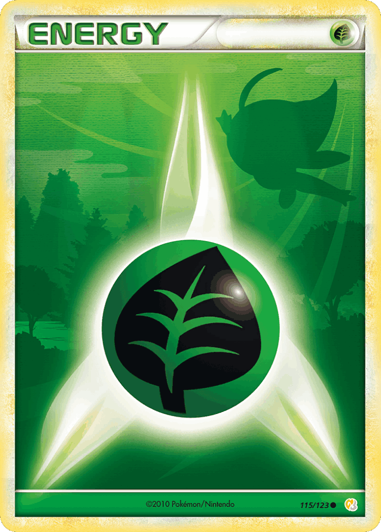 Grass Energy #115 from HeartGold & SoulSilver - Common