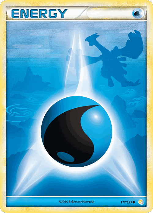 Water Energy #117 from HeartGold & SoulSilver - Common