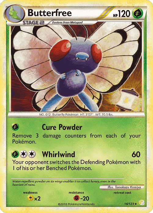 Butterfree Pokémon TCG card art