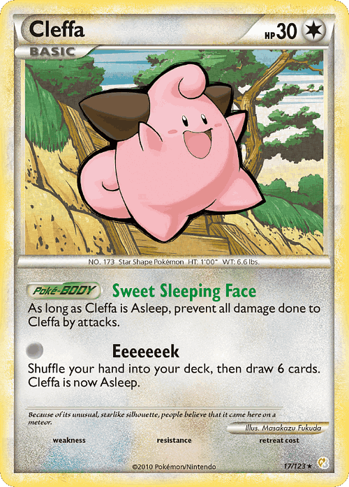 Cleffa Pokémon TCG card art