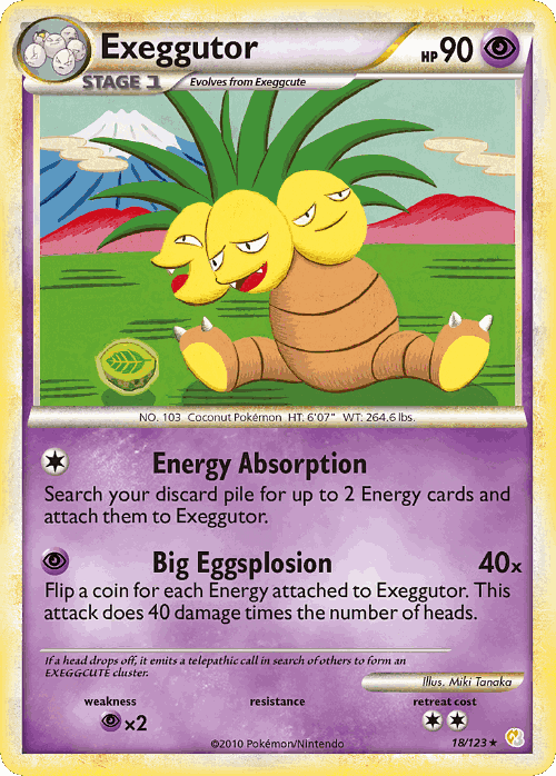 Exeggutor Pokémon TCG card art