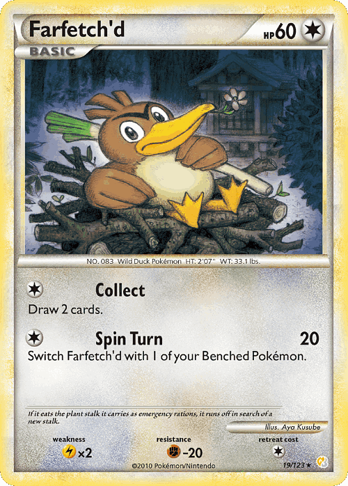 Farfetch'd Pokémon TCG card art