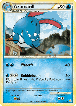 Azumarill Pokémon TCG card art