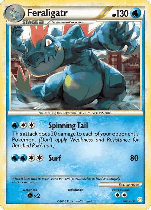 Feraligatr Pokémon TCG card art