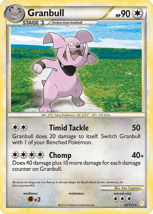 Granbull Pokémon TCG card art