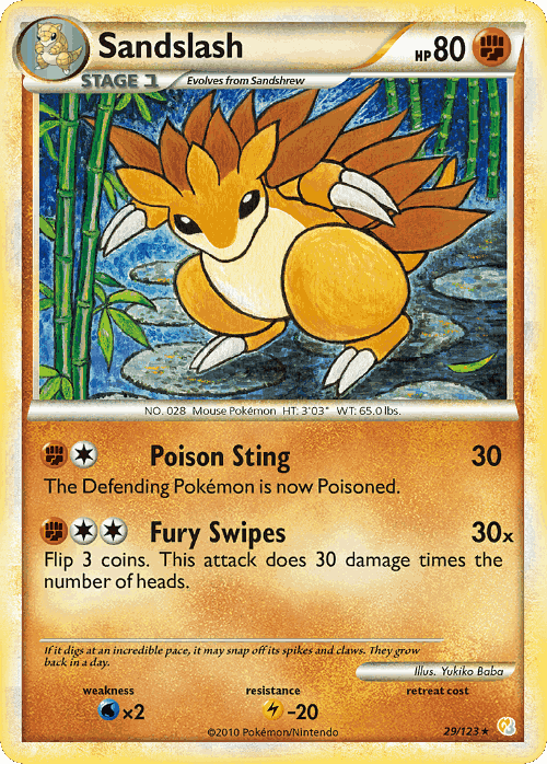 Sandslash 29, HeartGold & SoulSilver