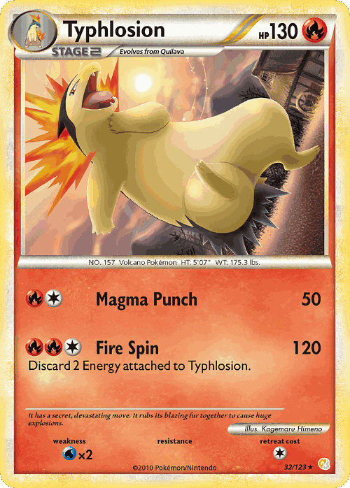 Typhlosion 32, HeartGold & SoulSilver