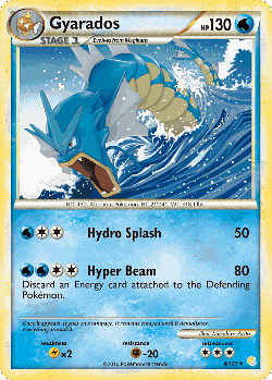 Gyarados Pokémon TCG card art