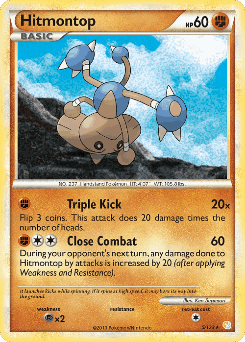 Hitmontop Pokémon TCG card art